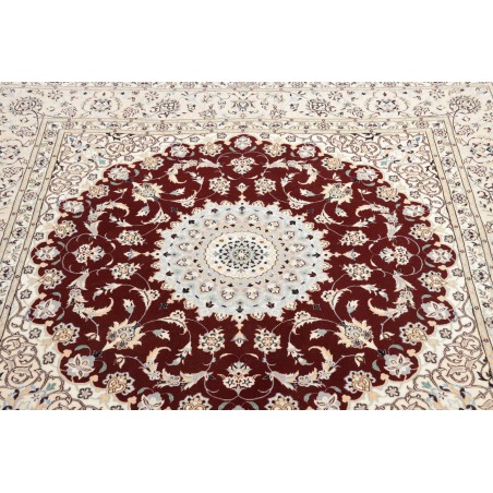 Tappeto Nain 6La Persia bianco marrone 157x157