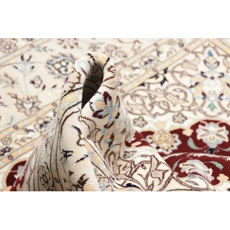 Tappeto Nain 6La Persia bianco marrone 157x157