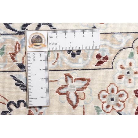 Tappeto Nain 6La Persia bianco marrone 157x157