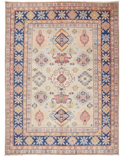 Tappeto Kazak Afghanistan beige blu 175x238