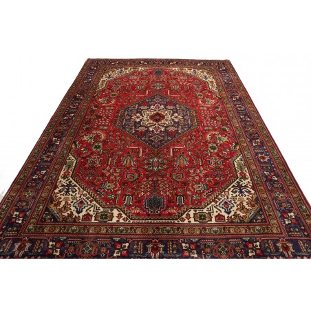 Tappeto Tabriz Persia marrone giallo 200x308