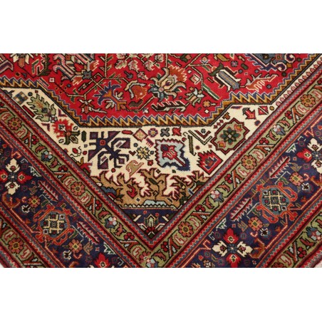 Tappeto Tabriz Persia marrone giallo 200x308