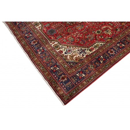 Tappeto Tabriz Persia marrone giallo 200x308