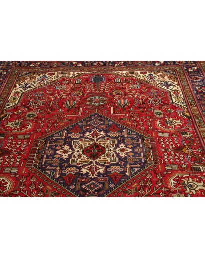 Tappeto Tabriz Persia marrone giallo 200x308