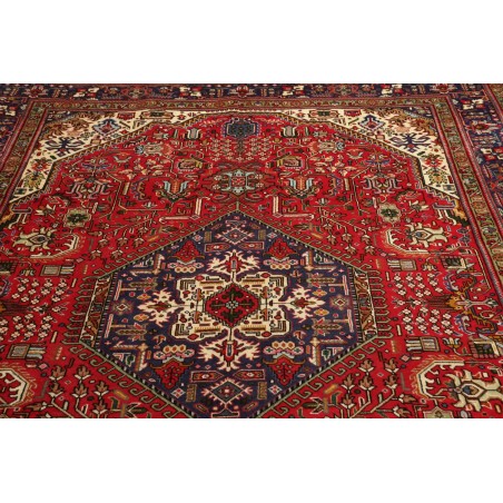 Tappeto Tabriz Persia marrone giallo 200x308