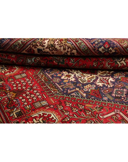 Tappeto Tabriz Persia marrone giallo 200x308