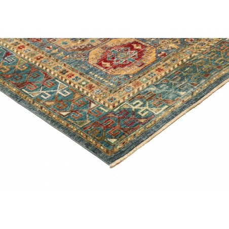 Tappeto Tribal Pakistan bianco azzurro 150x213