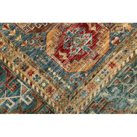 Tappeto Tribal Pakistan bianco azzurro 150x213