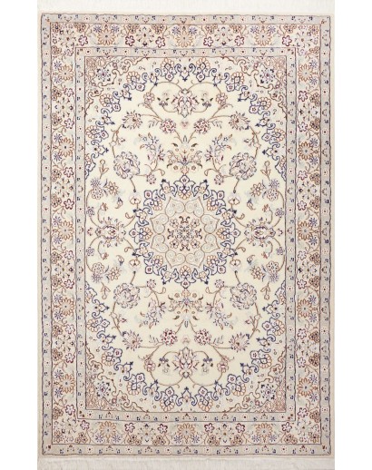 Tappeto Nain 9La Persia bianco verde 134x202