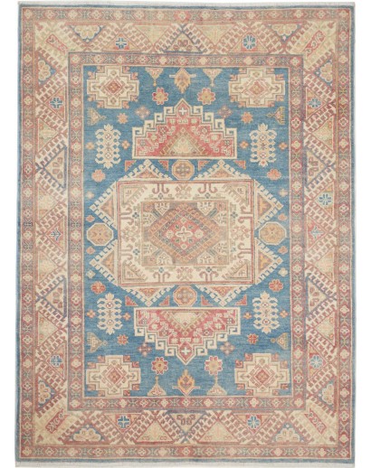 Tappeto Kazak Afghanistan azzurro marrone 152x204