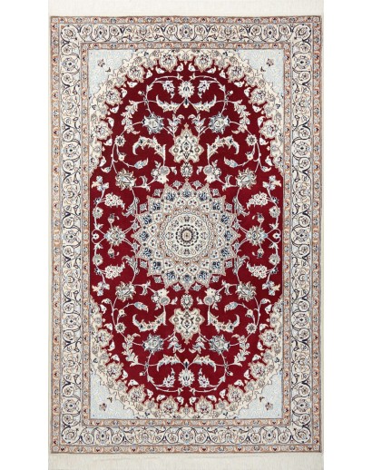 Tappeto Nain 9La Persia bianco marrone 135x217