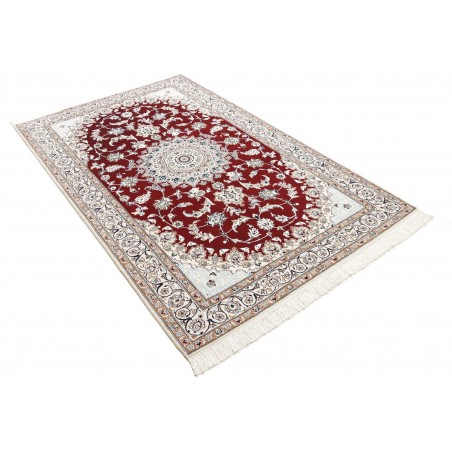 Tappeto Nain 9La Persia bianco marrone 135x217
