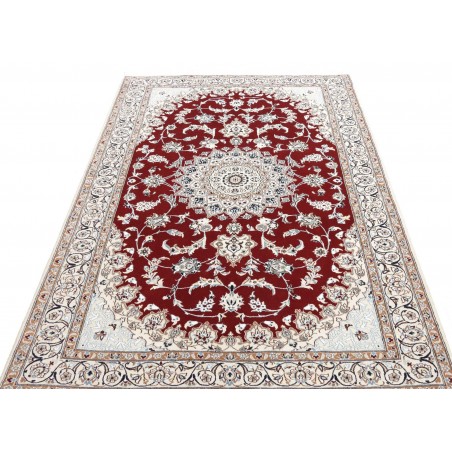 Tappeto Nain 9La Persia bianco marrone 135x217