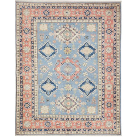 Tappeto Kazak Afghanistan azzurro beige 151x191