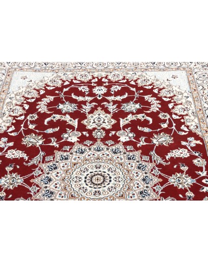 Tappeto Nain 9La Persia bianco marrone 135x217