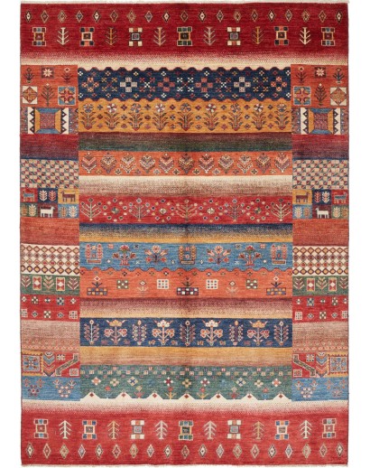 Tappeto Fun Collection Pakistan rosso marrone 171x240