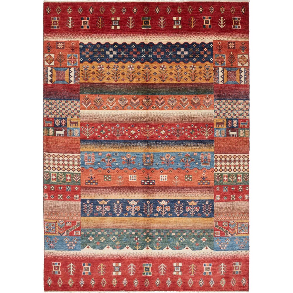 Tappeto Fun Collection Pakistan rosso marrone 171x240 Tappeto Fun Collection Pakistan rosso marrone 171x240
