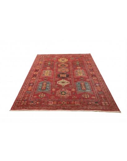 Tappeto Tribal Pakistan rosso grigio 151x192