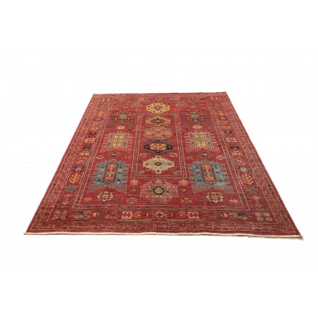 Tappeto Tribal Pakistan rosso grigio 151x192