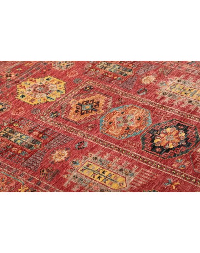 Tappeto Tribal Pakistan rosso grigio 151x192