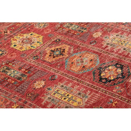 Tappeto Tribal Pakistan rosso grigio 151x192