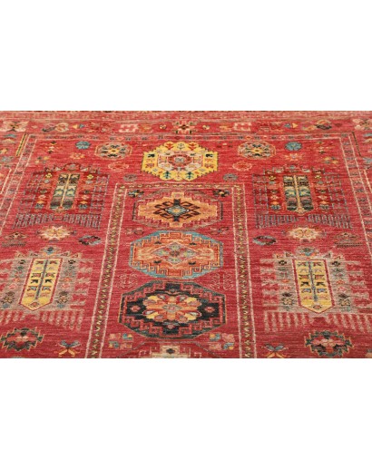 Tappeto Tribal Pakistan rosso grigio 151x192