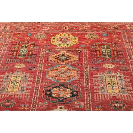 Tappeto Tribal Pakistan rosso grigio 151x192
