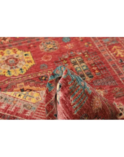 Tappeto Tribal Pakistan rosso grigio 151x192