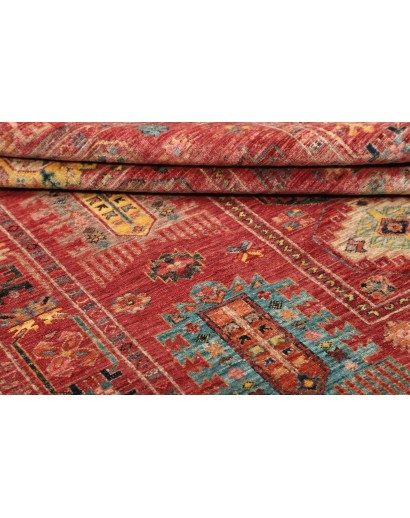 Tappeto Tribal Pakistan rosso grigio 151x192