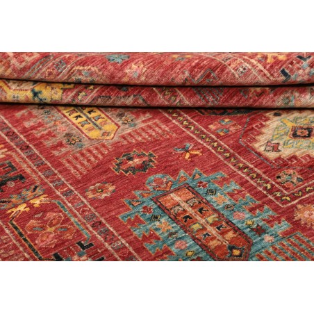 Tappeto Tribal Pakistan rosso grigio 151x192