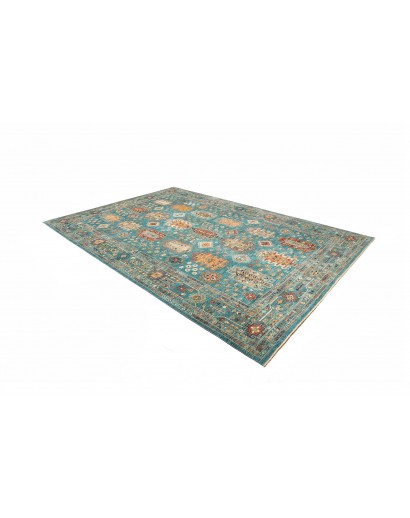 Tappeto Tribal Pakistan grigio verde 239x341