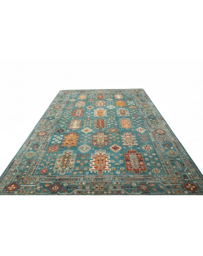 Tappeto Tribal Pakistan grigio verde 239x341