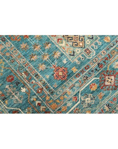 Tappeto Tribal Pakistan grigio verde 239x341