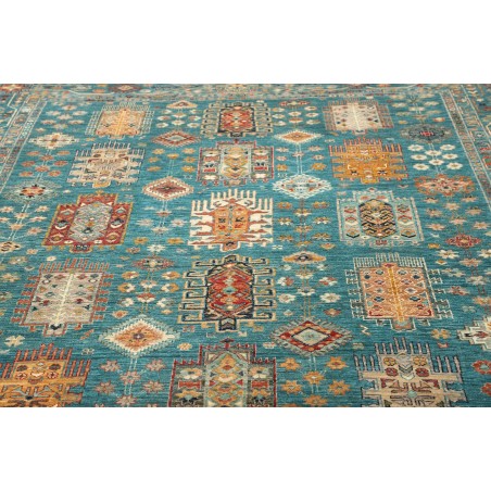 Tappeto Tribal Pakistan grigio verde 239x341