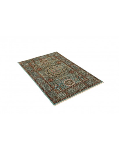 Tappeto Mamlouk Pakistan azzurro verde 85x126