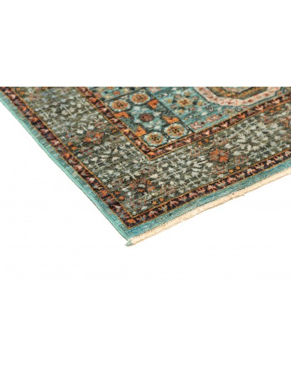 Tappeto Mamlouk Pakistan azzurro verde 85x126