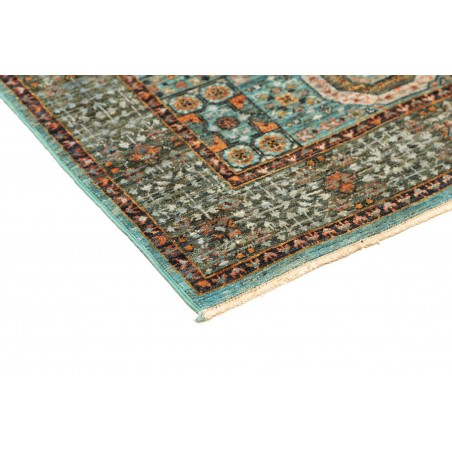 Tappeto Mamlouk Pakistan azzurro verde 85x126