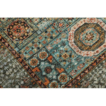 Tappeto Mamlouk Pakistan azzurro verde 85x126