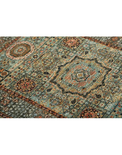 Tappeto Mamlouk Pakistan azzurro verde 85x126