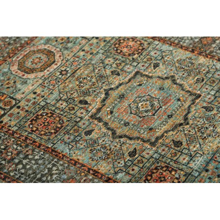 Tappeto Mamlouk Pakistan azzurro verde 85x126