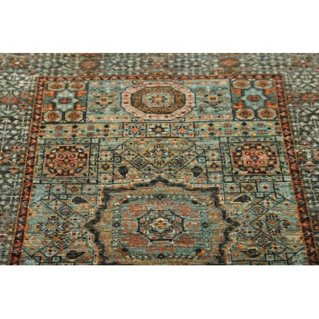 Tappeto Mamlouk Pakistan azzurro verde 85x126