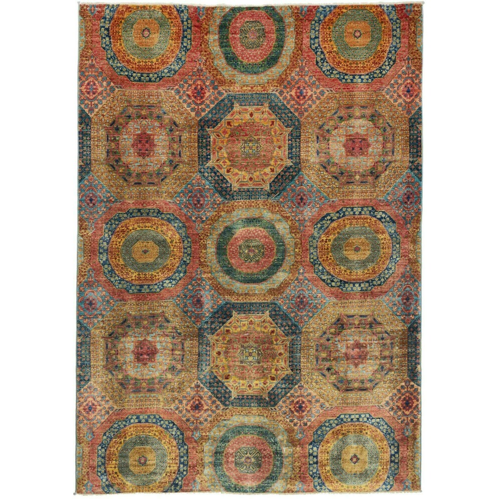 Tappeto Mamlouk Pakistan azzurro bianco 167x239 Tappeto Mamlouk Pakistan azzurro bianco 167x239