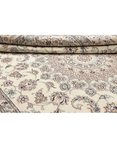 Tappeto Nain 9La Persia bianco azzurro 246x360