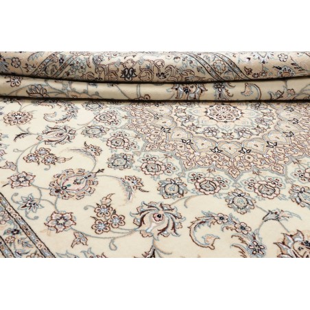 Tappeto Nain 9La Persia bianco azzurro 246x360