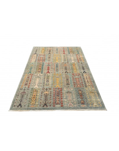 Tappeto Tribal Pakistan azzurro grigio 122x185