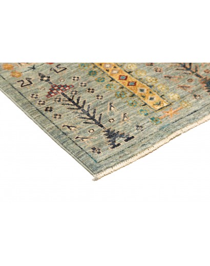 Tappeto Tribal Pakistan azzurro grigio 122x185
