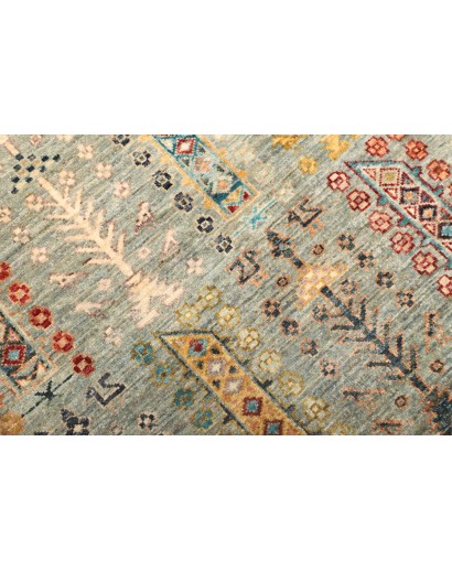 Tappeto Tribal Pakistan azzurro grigio 122x185
