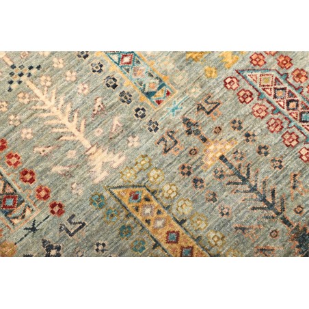 Tappeto Tribal Pakistan azzurro grigio 122x185