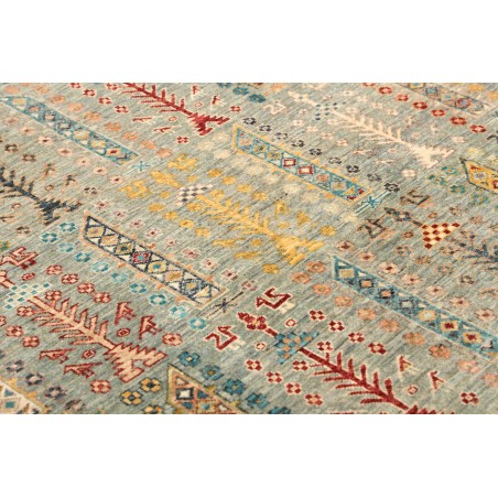Tappeto Tribal Pakistan azzurro grigio 122x185