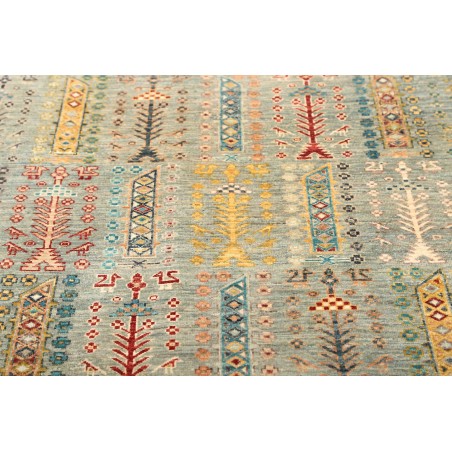 Tappeto Tribal Pakistan azzurro grigio 122x185